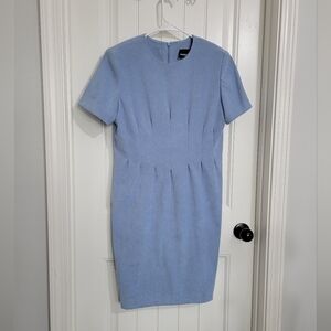 Positive Attitude Petite Vintage blue dress, size 12